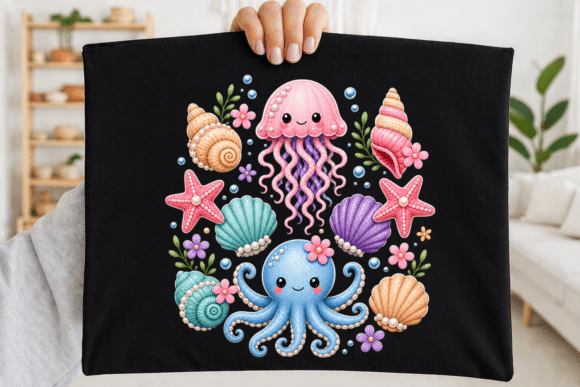 Cute Ocean Animals PNG & Sea Life Clipart