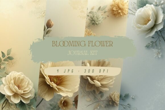 Elevating Paper Crafts with the Blooming Flower Journal Kit and Wallpaper Collection