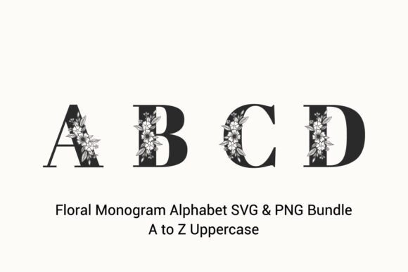 Evaluating the Floral Monogram Alphabet SVG PNG SET for Design and Craft Projects
