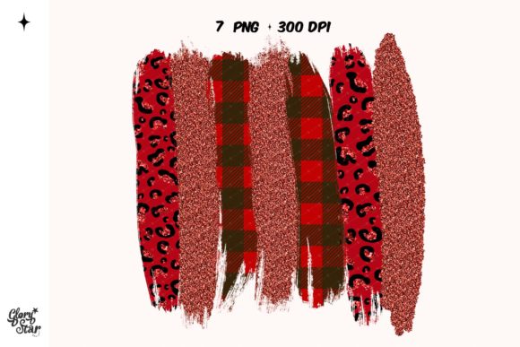 Luxury Leopard Plaid Glitter Brush Strokes for Creative Design Projects