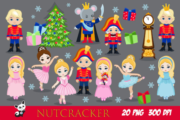 Nutcracker Ballet Christmas Set: Creative Possibilities for Crafters and Designers