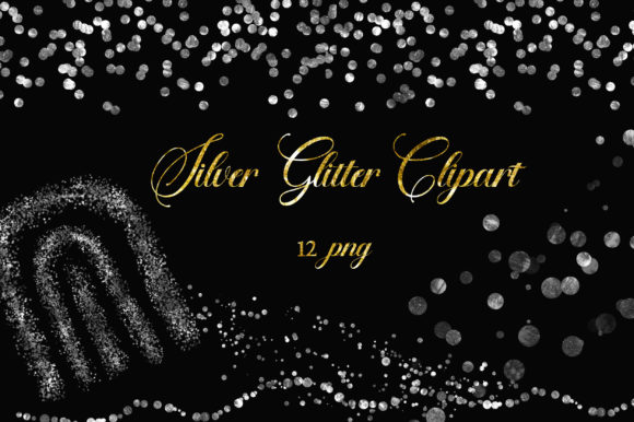 Silver Glitter Clipart: A Versatile Design Resource for Creatives