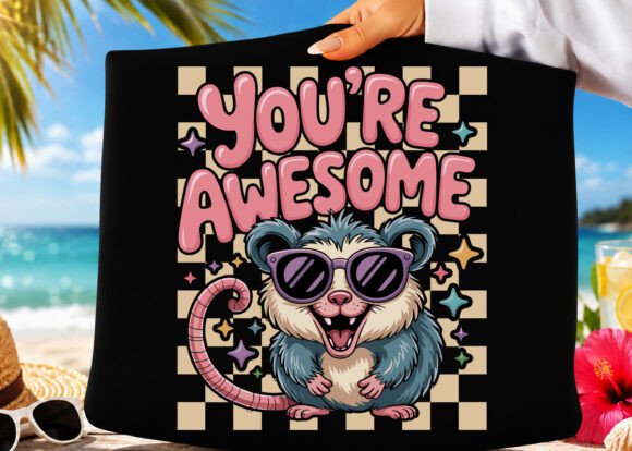 Youre Awesome Opossum Possum PNG: Adding Retro Charm to Creative Projects